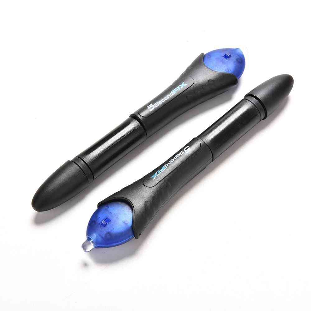 Hurtig fix superdrevet flydende plast svejsning uv lys lim pen i caulk mobiltelefon linje reparationsværktøj -
