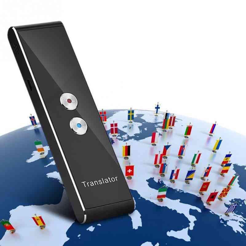 Tragbarer intelligenter Sprachübersetzer, 40-Sprachen-Übersetzung, bidirektionale Echtzeitübersetzung für Reisen -