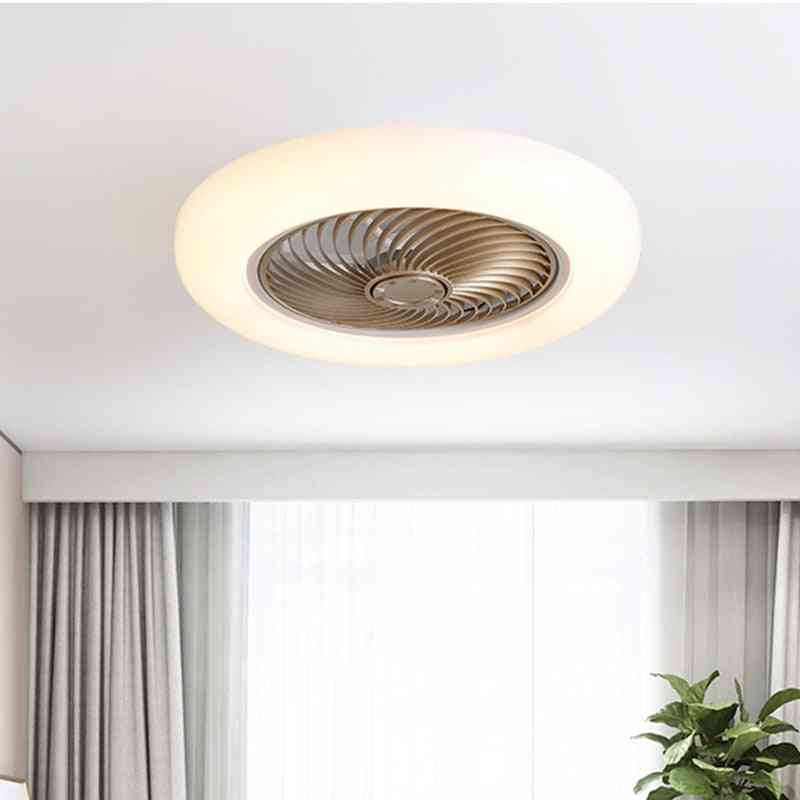 Loftsventilator med LED-fjernbetjeningslampe til moderne køkken spiselampe soveværelse stue lys (hvid 220V) -