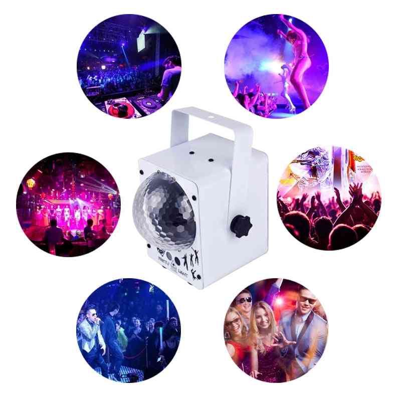Disco laserljus rgb projektor fest dj belysningseffekt för hem bröllopsdekoration - vit
