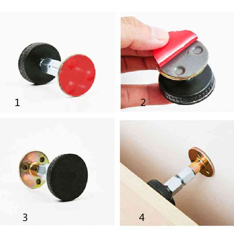 Bed Stabilizer- Self Adhesive And Adjustable, Furniture Fixed Wall Bracket