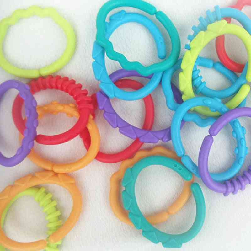 Plastic Grip Teether Ring - Molars Rattle Safety For Babys