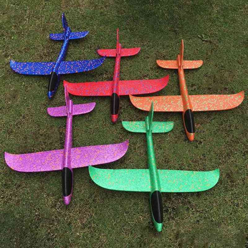 36~48cm Aircraft Flying Glider Toy For Outdoor Game -  Hand Throw Flying Glider Planes Foam Flying Model Airplanes