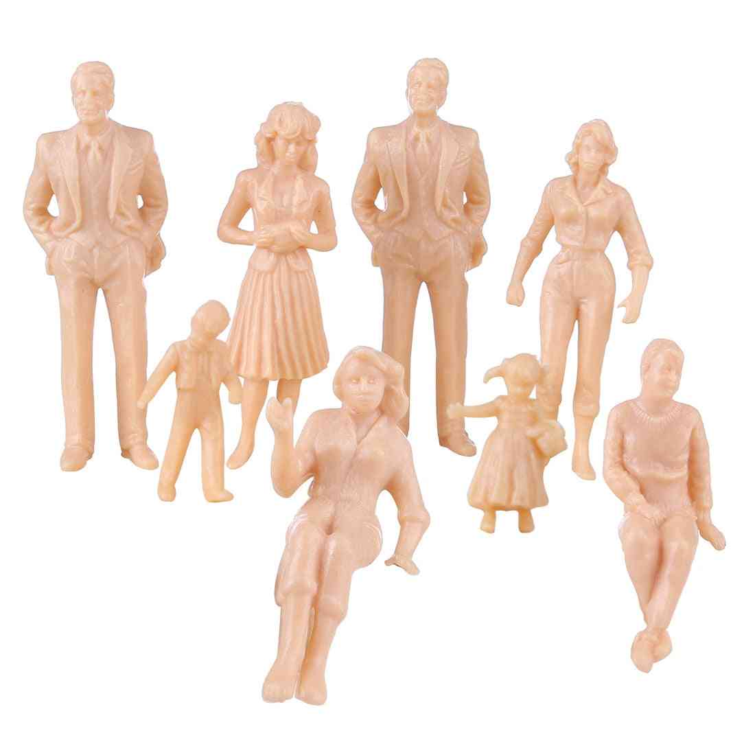 Scale Miniature People Figurines - Diy Painted Abs Figures / Models