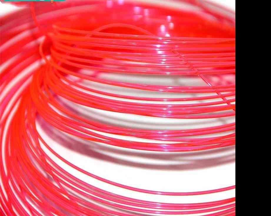 1 m / 1,5 mm / 1,0 mm / 0,75 mm / 0,5 mm luci in fibra ottica nano cavo led in plastica, flessibile a fluorescenza per l'illuminazione dell'arco della pistola - rosso / 0,5 mm