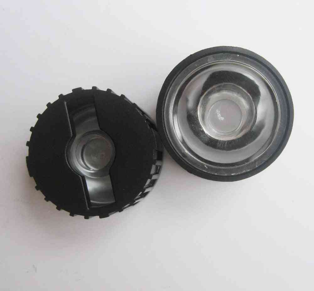 10pcs  Led Lens With Black Holder For High Power Lamp Light