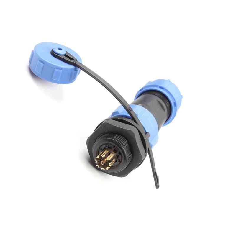 Waterproof Connector Male Plug & Female Socket 1/2/3/4/5/6/7/9 Pin Panel Mount Wire Cable Connector Aviation Plug