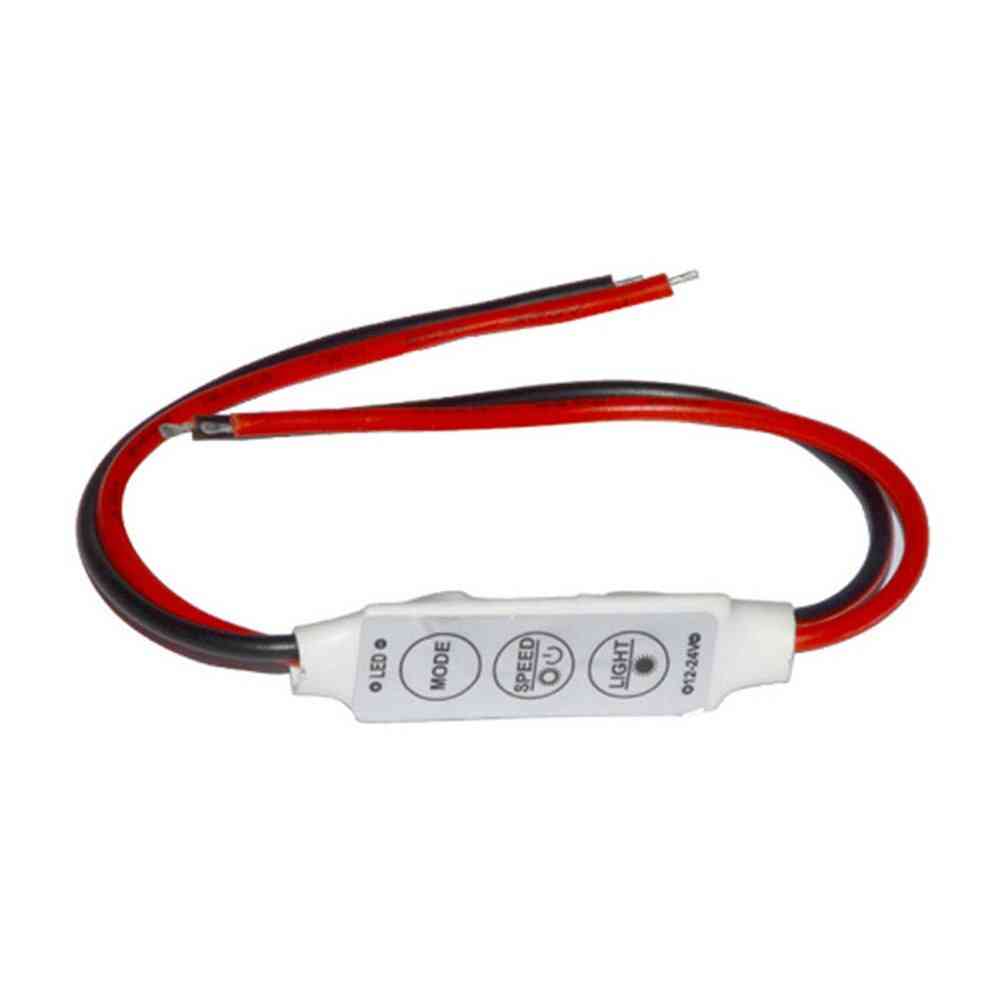Controlador de tira de led dc 5v 12v 24v con 11 teclas para led 5050 2835 tira de luz de un solo color - rf 11key