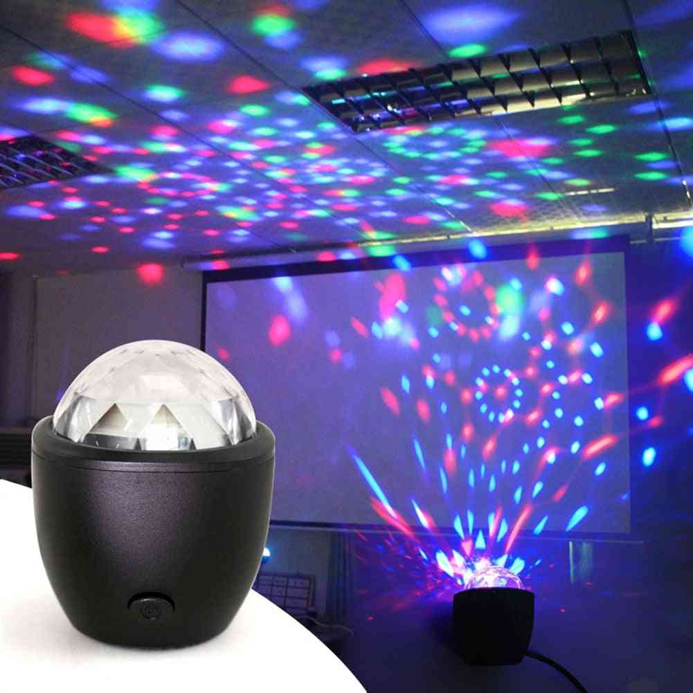 Disco Ball, Mini Led, Voice Activated-crystal Stage Light Projector