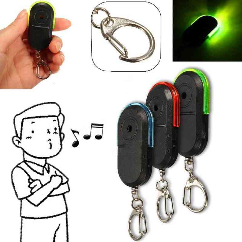 Smart anti-mistet alarm tegnebog telefon nøglefinder, locator nøglering  fløjte lyd med led lys mini anti