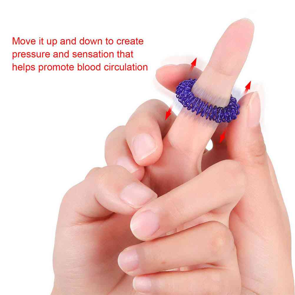 Fingerring legetøj stressaflastning sensoriske fjederringe autisme anti stress for børn akupressur besked