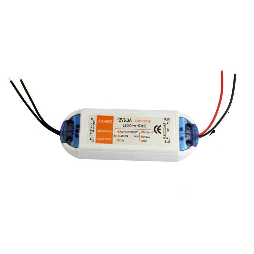12 V napájací zdroj 12 V LED budič 18 W / 28 W / 48 W / 72 W / 100 W AC 110 V / 220 V až 12 V DC adaptér transformátora osvetlenia pre LED pásik CCTV