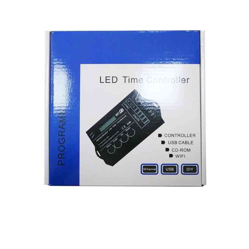 Tc420 / tc421 atualizado com saída programável de 5 canais LED controlador de luz, amplamente utilizado em aquários, tanque de peixes crescer
