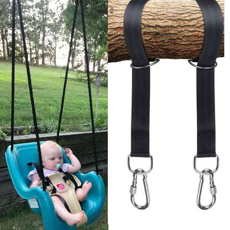 Swing Rope, Tree Hanging Straps Kit With Safer Lock