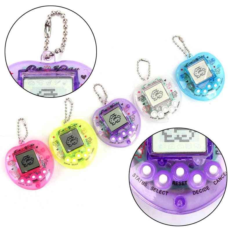 Random Color Chengke, Pretty 90s Nostalgic 49 Pets In One Virtual Cyber Toy, Electronic Pet Toy