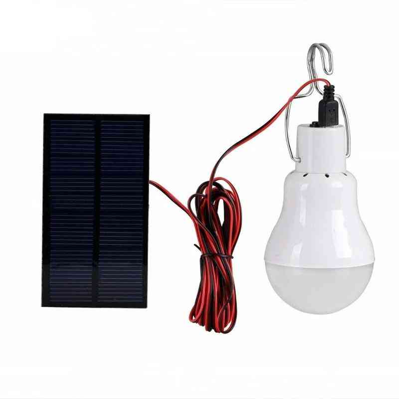 12 LED lumière solaire extérieure, ampoule solaire étanche, lampe suspendue pour les lumières de camping de jardin