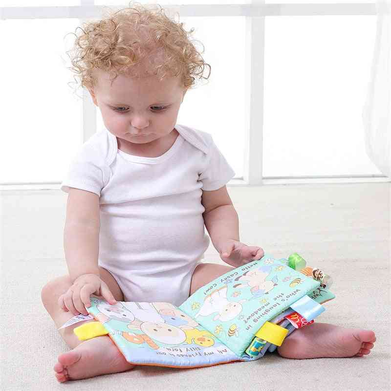 Bébé livres en tissu doux bruissent son - berceau de hochet de poussette éducative infantile