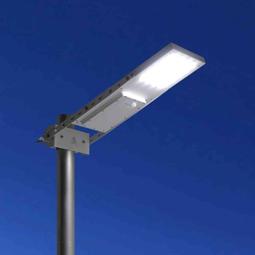 Poteau LED à énergie solaire à capteur de mouvement extérieur - éclairage de chemin de rue de mur pour jardin