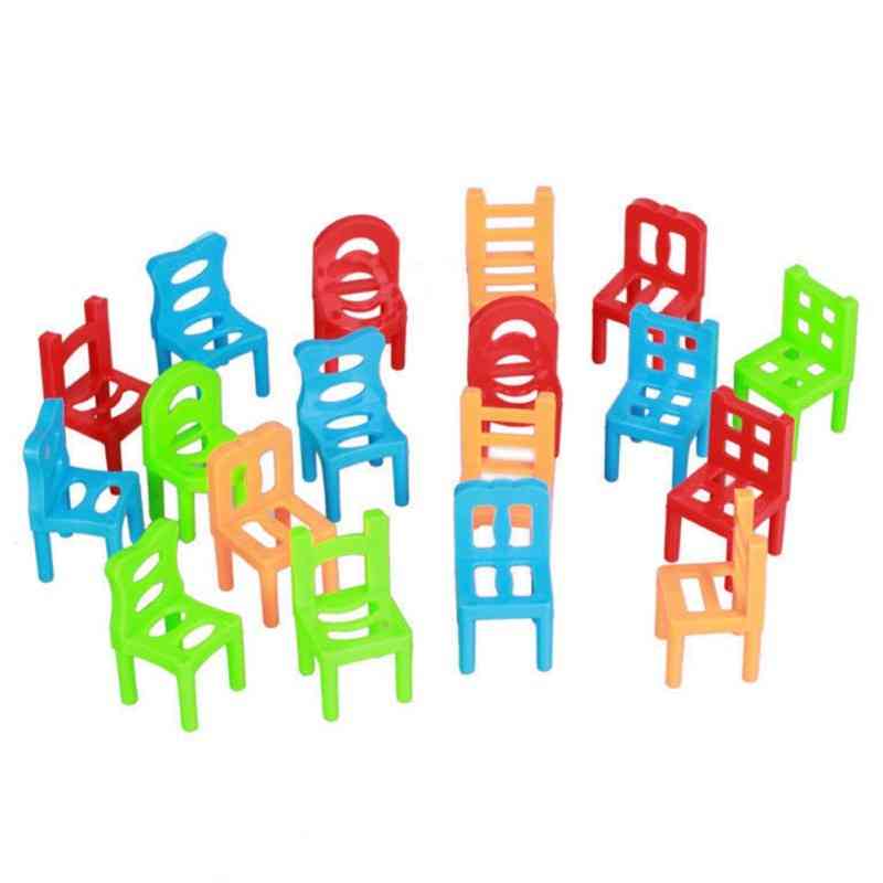 18 Pcs / Set Board Balance Chairs - Adult Kids Stacking Game