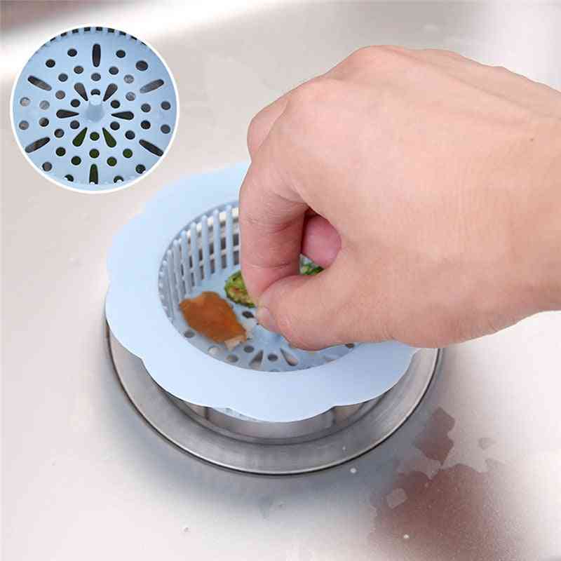 Flower Shaped, Lace Design With Cylindrical Handle- Sink Drain Filter