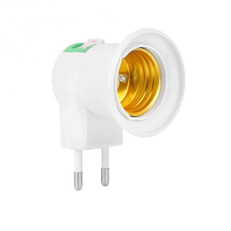 Convertisseurs 220V E27 LED Adaptateur de lampe d'ampoule halogène, Prise de courant ignifuge Prolongateur de base à vis Support d'ampoule de lampe-Accessoires