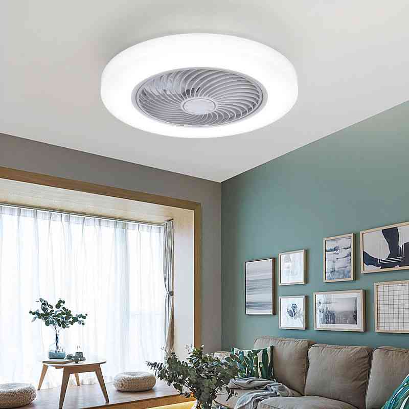 Ventilatori da soffitto intelligenti da 52 cm con telecomando delle luci per la lampada del ventilatore della decorazione della camera da letto