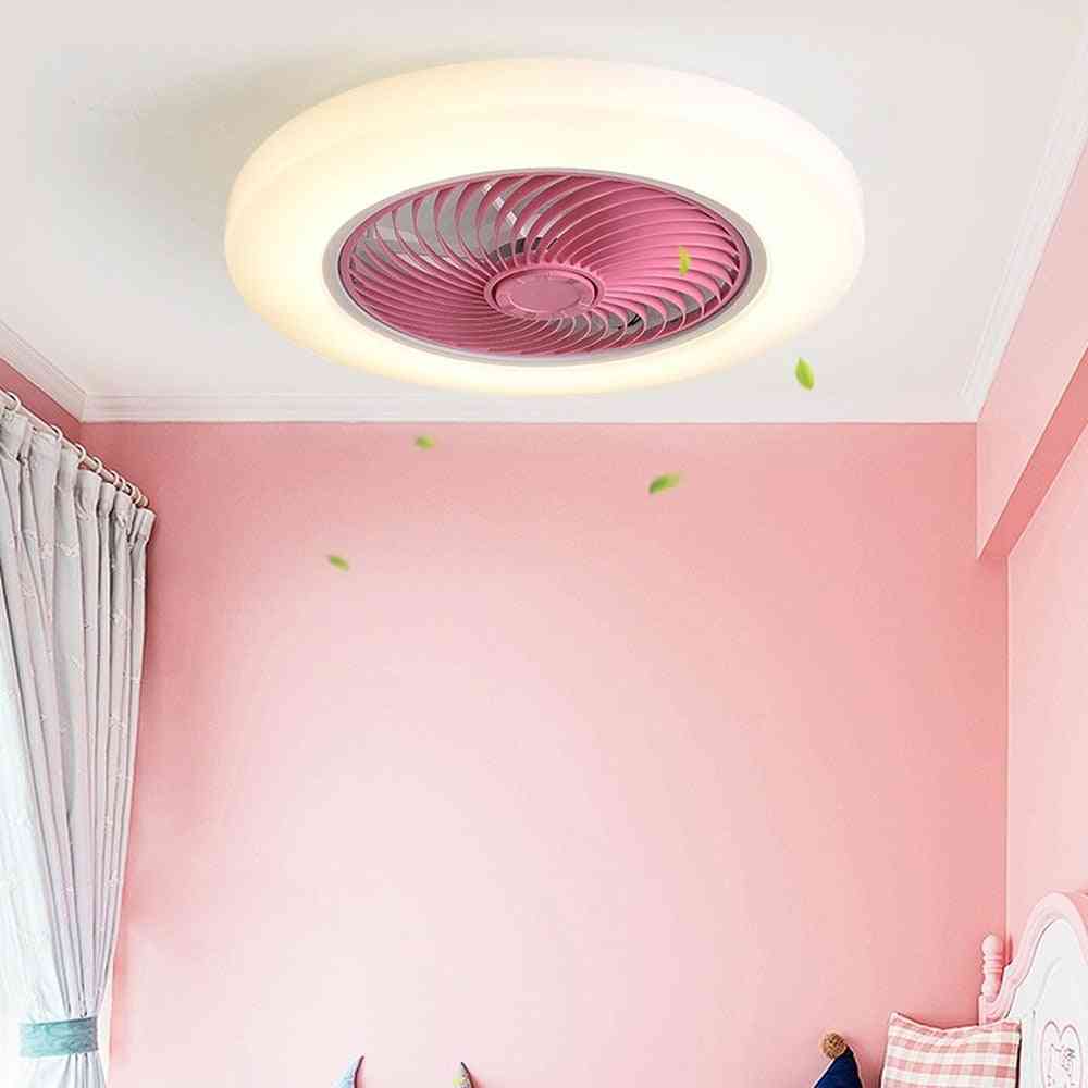 Ventilatori da soffitto intelligenti da 52 cm con telecomando delle luci per la lampada del ventilatore della decorazione della camera da letto