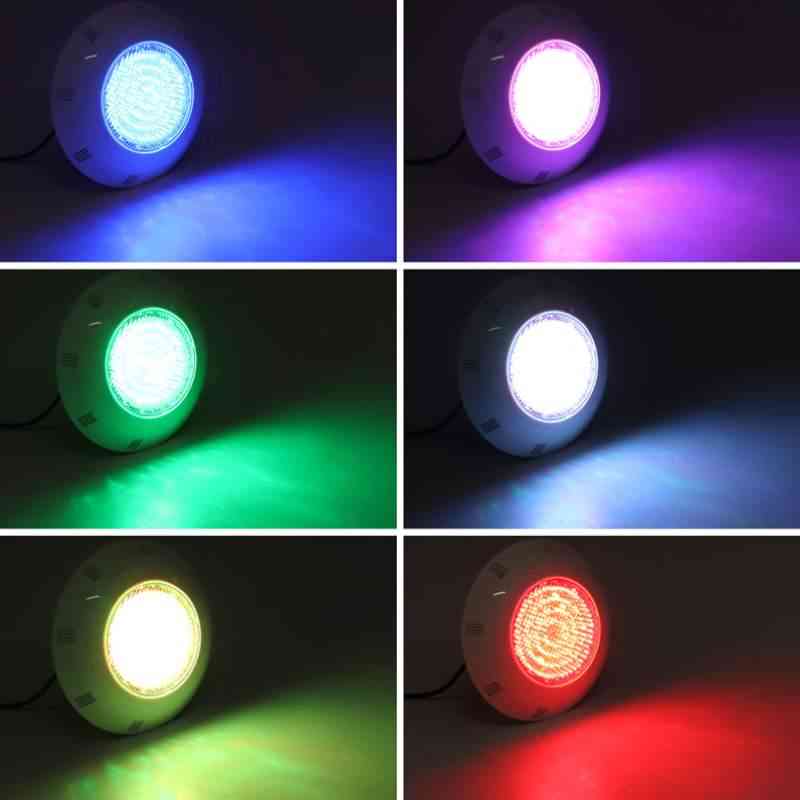 45W RGB LED svømmelys 450led IP68, vanntett med AC12V-24V -