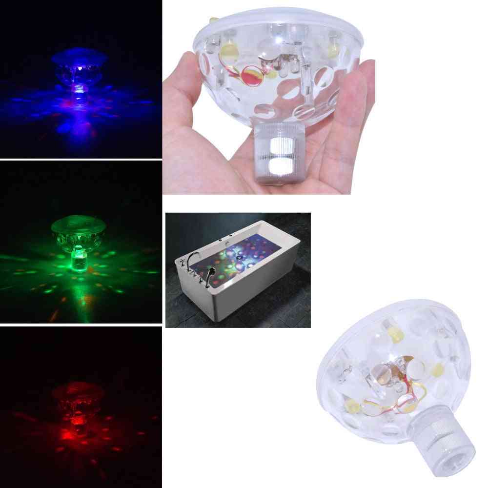 Floating Underwater Light Rgb Submersible Led For Disco Light Glow Show Swimming Pool (rgb)