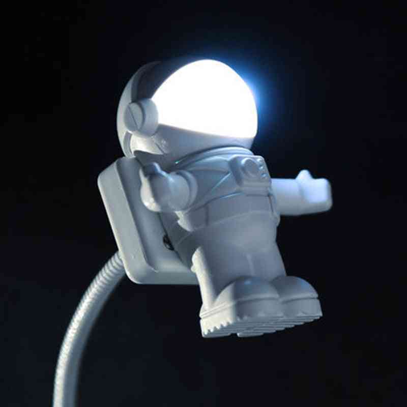Skrivbordslampor lampor litwod, ny mode nyhet romantiska baby ledde glödlampor usb port dc -astronauts