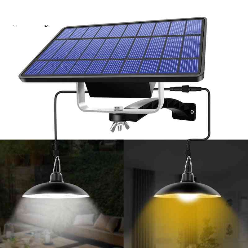 Hanglamp op zonne-energie buiten / binnen hangende tuinverlichting op zonne-energie waterdichte decoratielamp voor schuur / boerderij / tuin erf patio