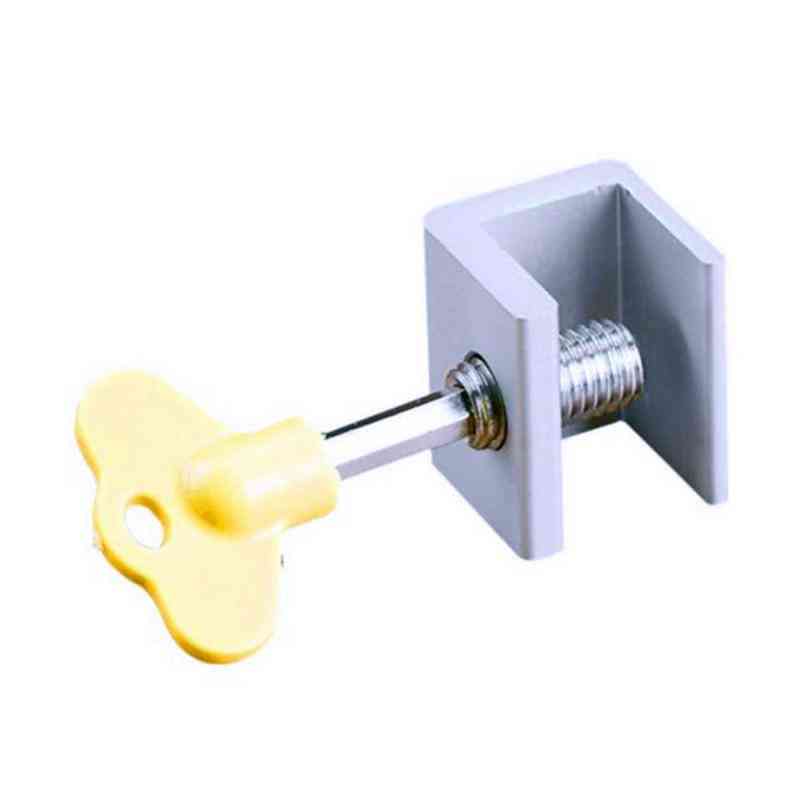 Sliding Window Alloy Door, Frame Anti-theft Protection Security Lock With Key