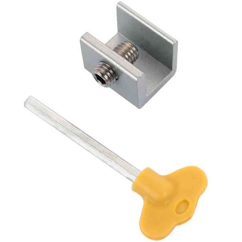 Sliding Window Alloy Door, Frame Anti-theft Protection Security Lock With Key