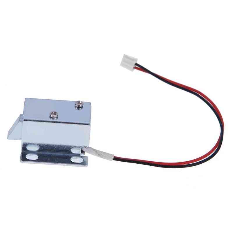 6/12v Dc Mini Solenoid Lock- Electromagnetic Electric Control Cabinet Drawer, Intelligent Auto Lock- Home Improvement