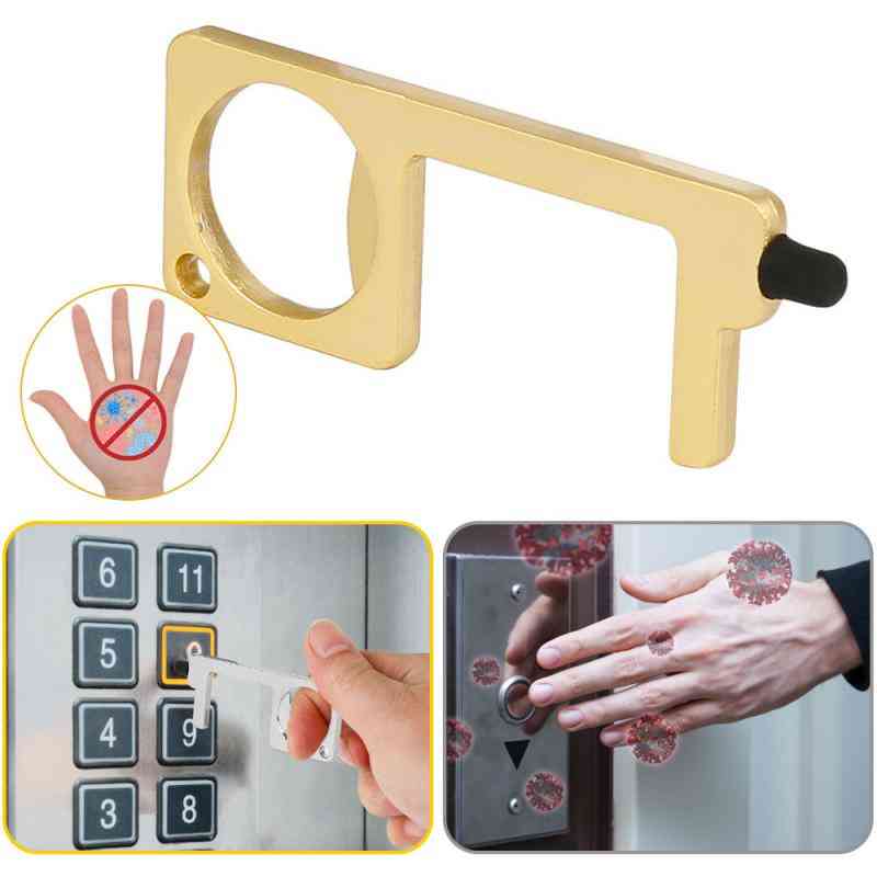 Copper Aluminum Alloy, Anti-touch Door Opener  Key