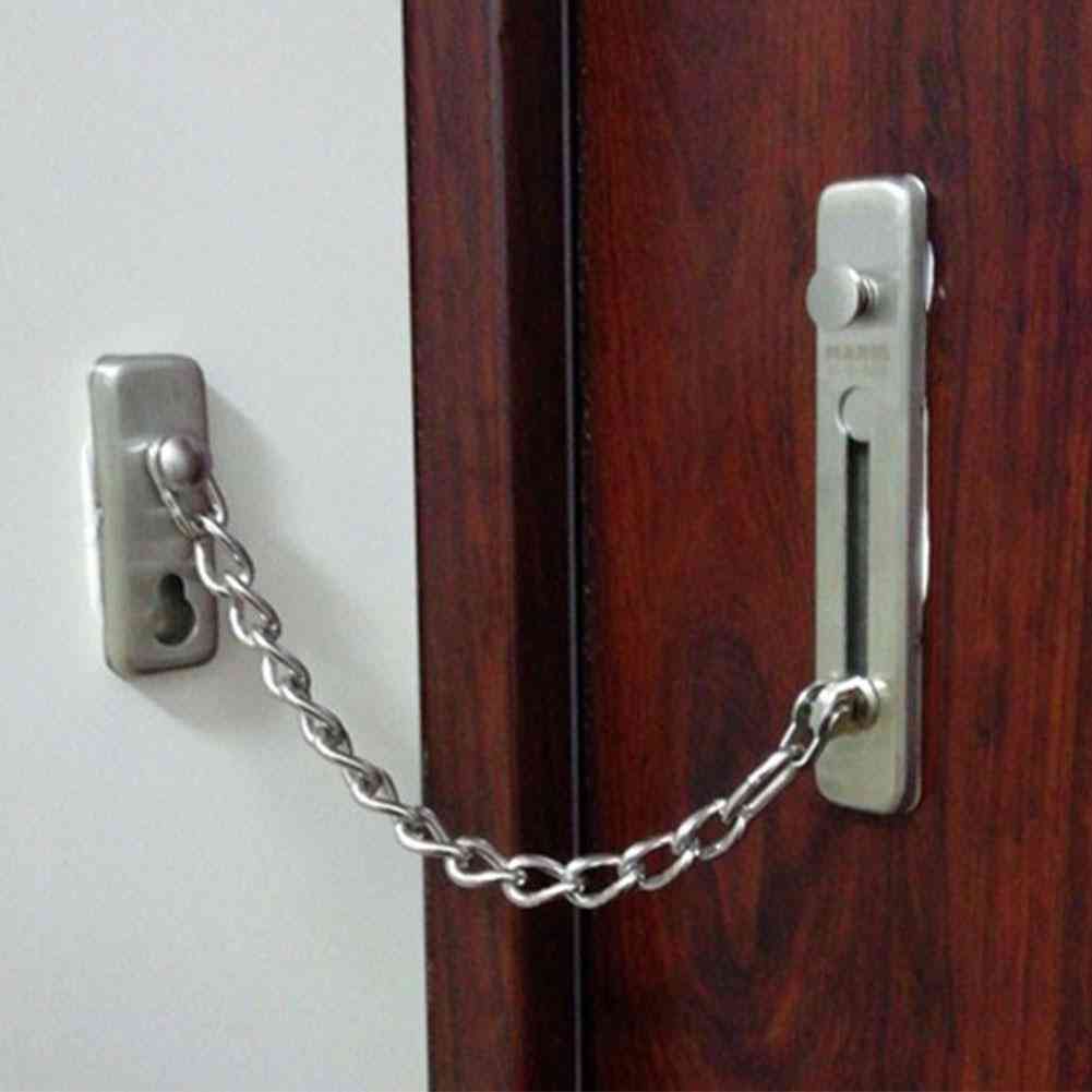Anti-Diebstahl-Kettenverriegelung aus Edelstahl - Sicherheitsschloss für Tür - 2
