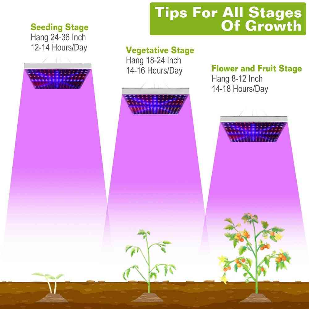 Lámpara de crecimiento led de 1500 vatios para plantas, lámpara de fito de espectro completo con luz de crecimiento led, luz de hierbas de interior fitolampy para invernadero - enchufe tipo 1 / EE. UU.