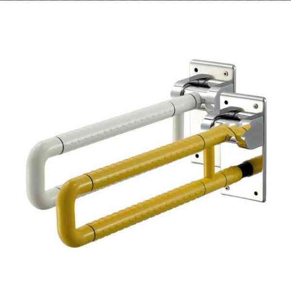 Stainless Steel, Folding Washroom Safety Grab Bar, Anti-skid Toilet Handrail