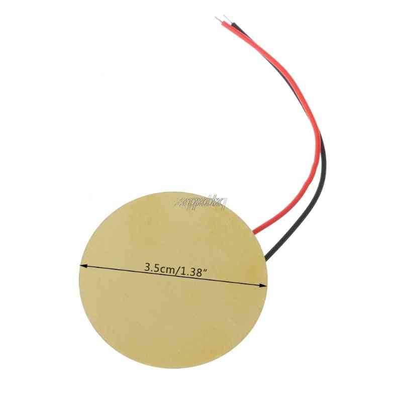 Piezo Elements Buzzer Sounder Sensor Trigger Drum Disc + Wire Copper