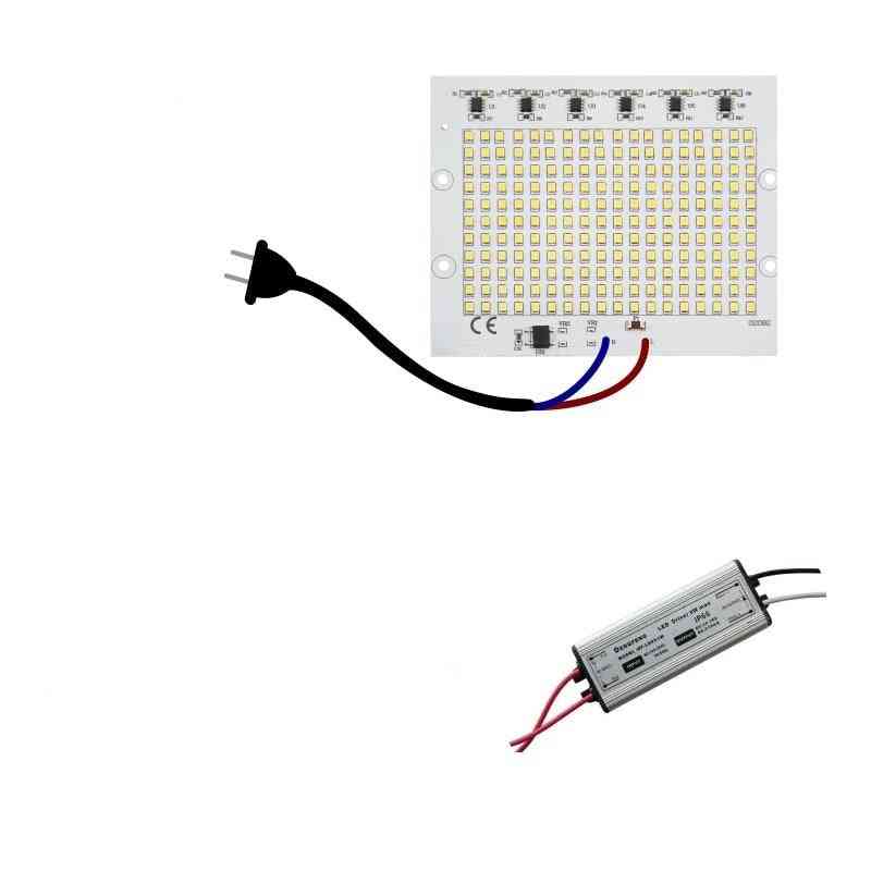 LED-Lampe 10W 20W 30W 50W 100W Smart IC Flutlicht Cob Chip SMD 2835 5730 Outdoor lange Betriebszeit DIY Beleuchtung in 220V - 10W 220V / warmweiß