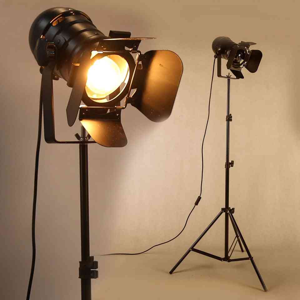 Stojací lampa průmyslová lišta - kreativní studio retro stativ a stojací světla
