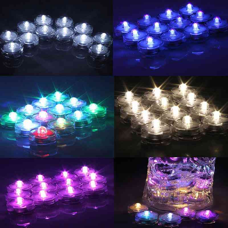Superhelle wasserdichte Mini-LED-Teelichtkerze - Pflaumenblüte / Blau