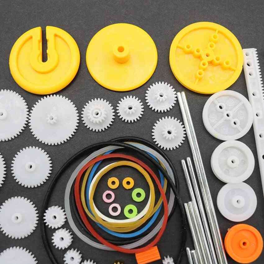 Different Gears Belt Wheel Sector Worm Toy -car Making