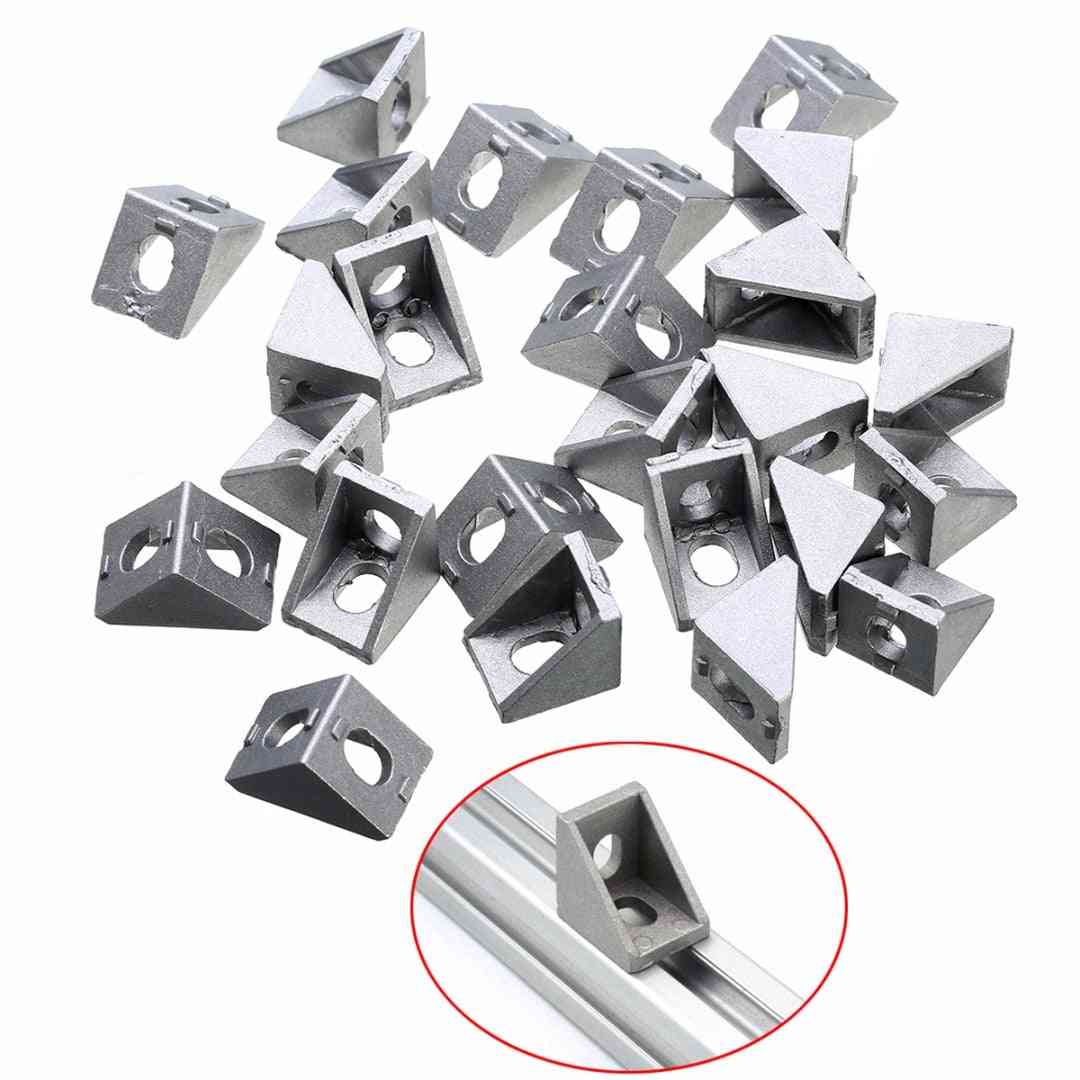 25 piezas de soporte de esquina de aluminio duradero -