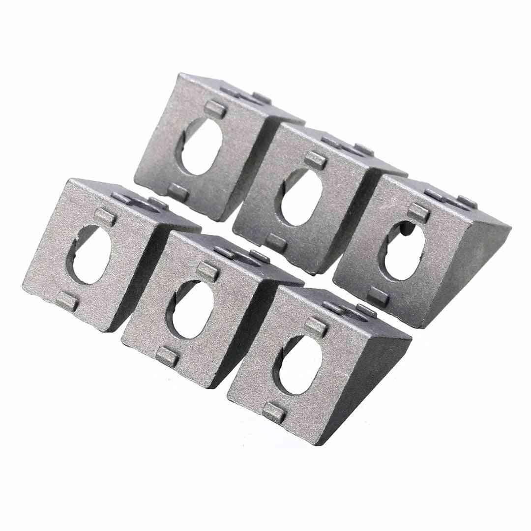 25 piezas de soporte de esquina de aluminio duradero -