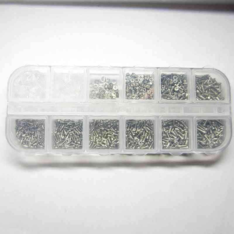 1000pcs/lot Stainless Steel Nuts & Screws - Glasses Watch Bolt