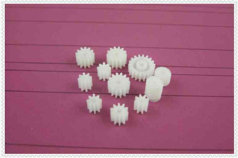 Plastic Motor Axis Gear Set With Worm Gear-diy Toy Car Parts