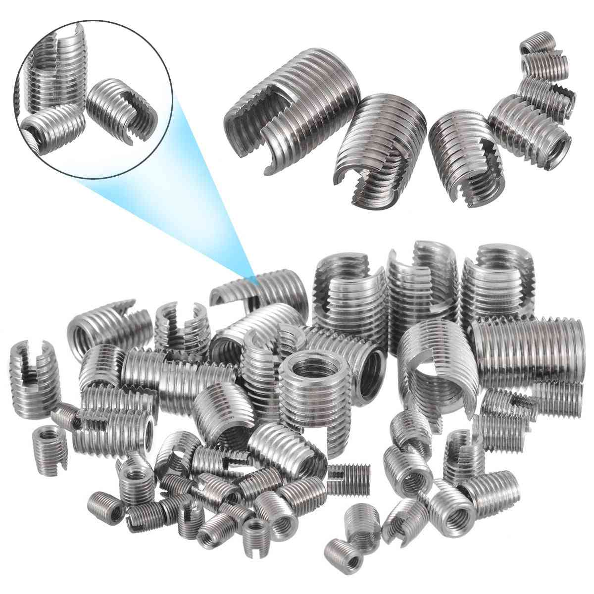 Stainless Steel Thread Repair Insert Kit -helical Self Tapping Slotted Screw