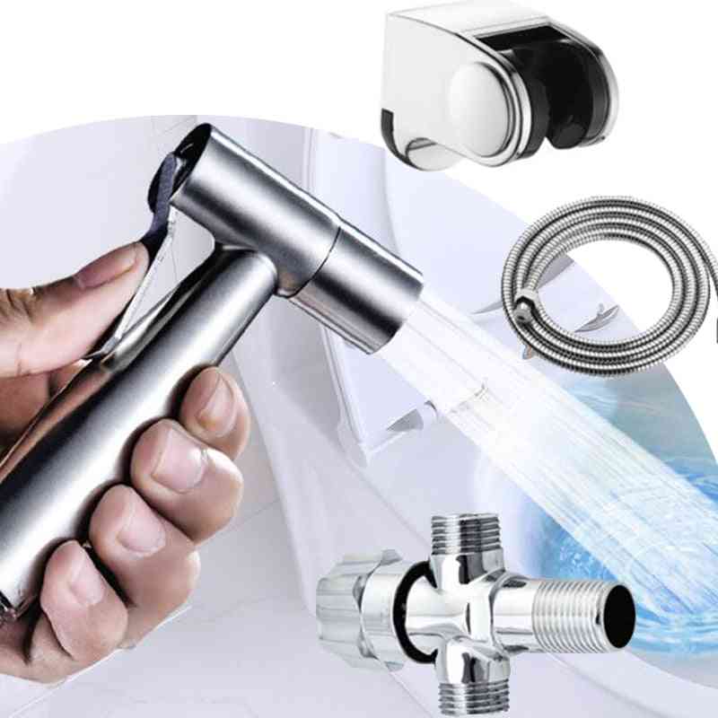 Dofaso handbidet shattaf spray handheld toiletsproeierset bevestigbare omstelkraan