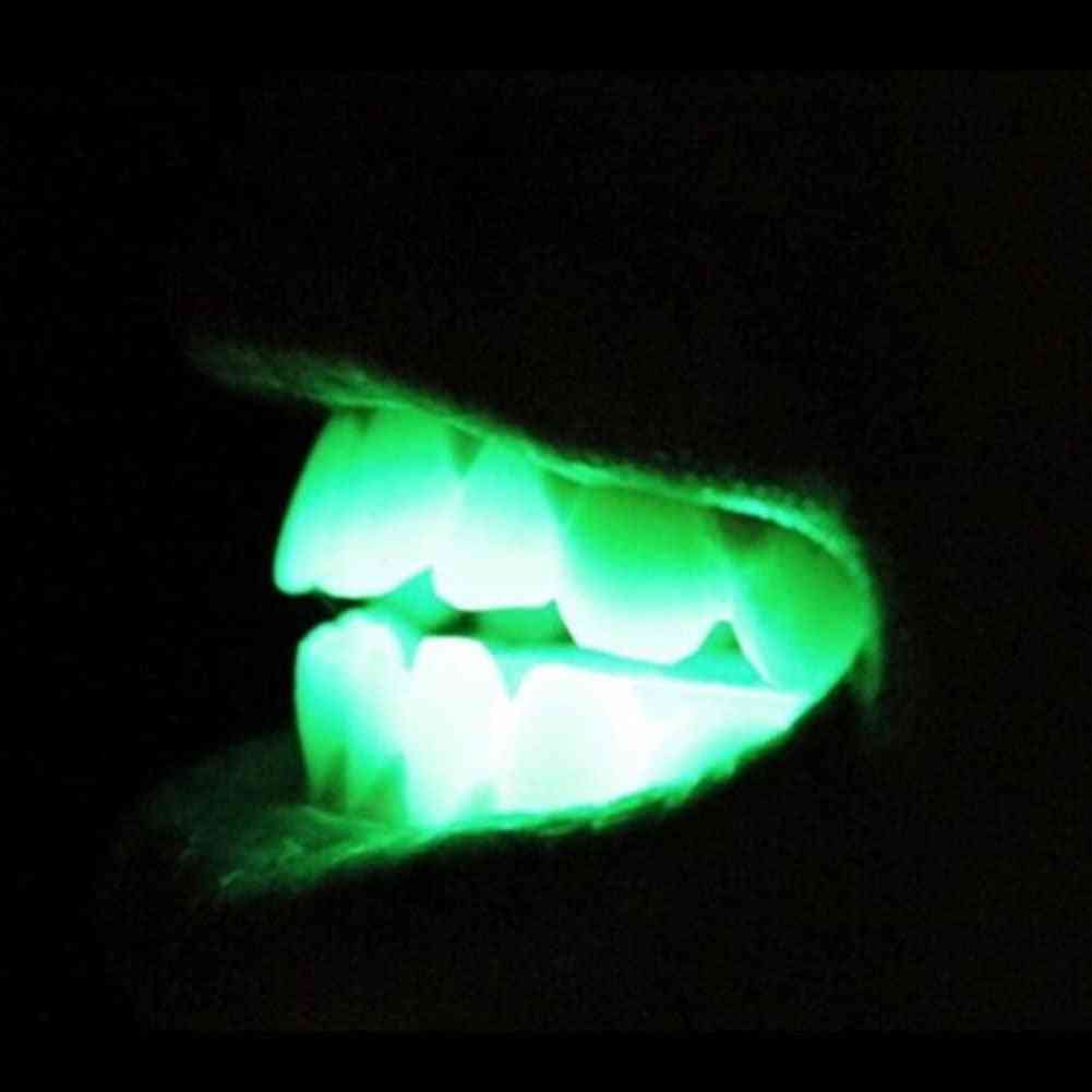 Halloween Trick / Treat Led Light Up Flashing Mouth Piece Glow Teeth